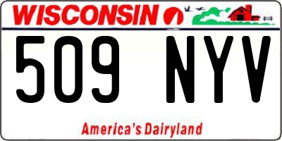 WI license plate 509NYV
