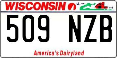 WI license plate 509NZB