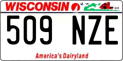 WI license plate 509NZE