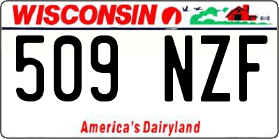WI license plate 509NZF