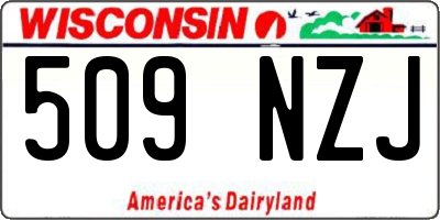 WI license plate 509NZJ