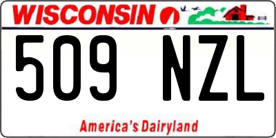 WI license plate 509NZL