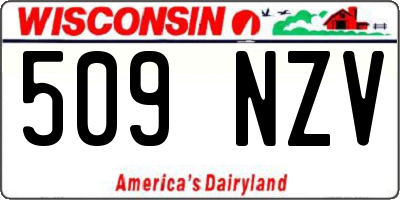 WI license plate 509NZV
