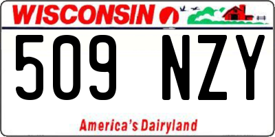WI license plate 509NZY