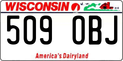 WI license plate 509OBJ