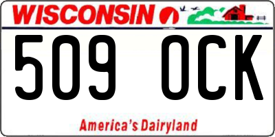 WI license plate 509OCK