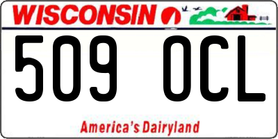 WI license plate 509OCL