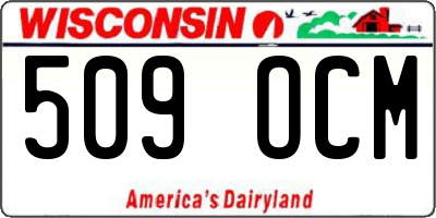 WI license plate 509OCM
