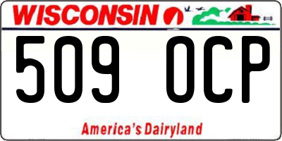 WI license plate 509OCP