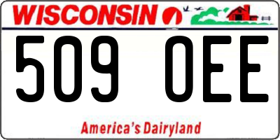 WI license plate 509OEE