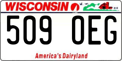 WI license plate 509OEG