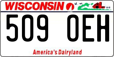 WI license plate 509OEH