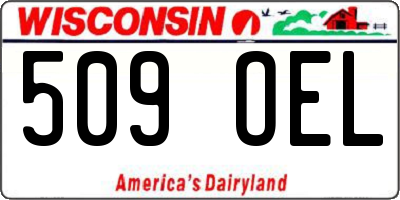 WI license plate 509OEL