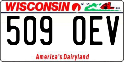 WI license plate 509OEV