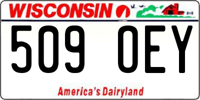 WI license plate 509OEY