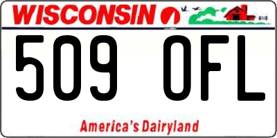 WI license plate 509OFL