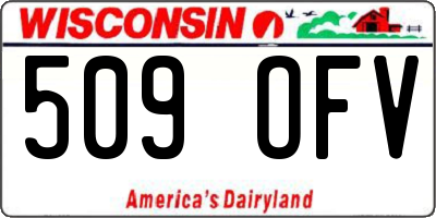 WI license plate 509OFV