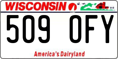 WI license plate 509OFY
