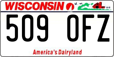 WI license plate 509OFZ