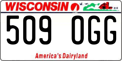 WI license plate 509OGG