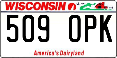 WI license plate 509OPK