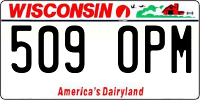WI license plate 509OPM