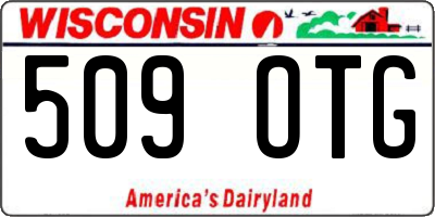 WI license plate 509OTG