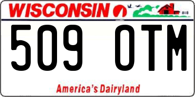 WI license plate 509OTM