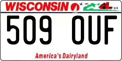WI license plate 509OUF