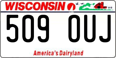 WI license plate 509OUJ