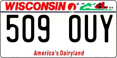 WI license plate 509OUY