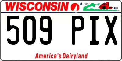 WI license plate 509PIX