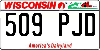 WI license plate 509PJD