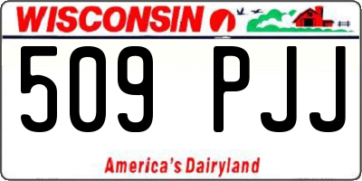 WI license plate 509PJJ