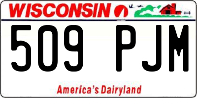 WI license plate 509PJM