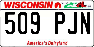 WI license plate 509PJN
