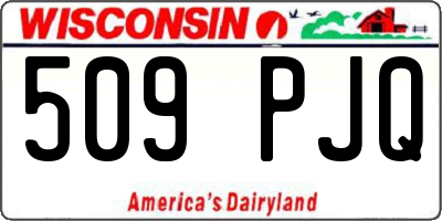 WI license plate 509PJQ