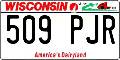 WI license plate 509PJR