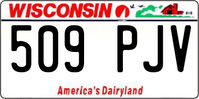WI license plate 509PJV