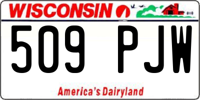 WI license plate 509PJW