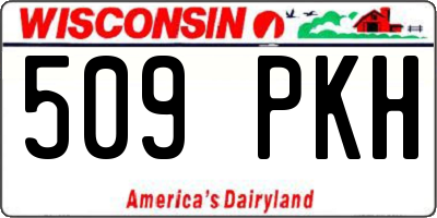 WI license plate 509PKH