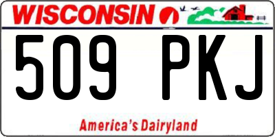 WI license plate 509PKJ