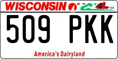 WI license plate 509PKK