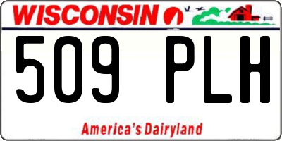 WI license plate 509PLH