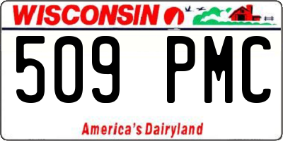 WI license plate 509PMC
