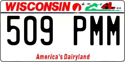 WI license plate 509PMM