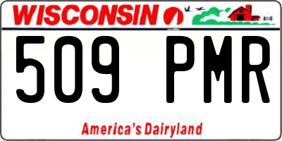 WI license plate 509PMR