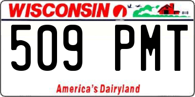 WI license plate 509PMT