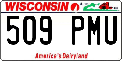 WI license plate 509PMU