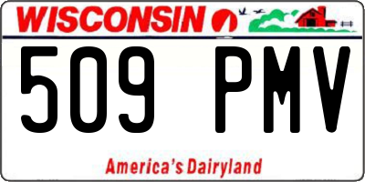 WI license plate 509PMV